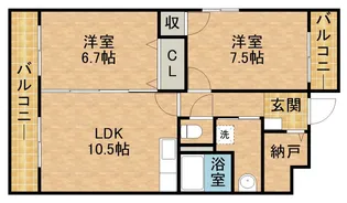 パルプラザ栄【5階】の間取り