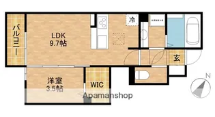 RADIUS K【1階】の間取り