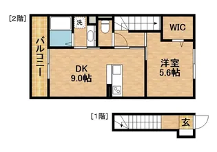 メヌエット【201号室】の間取り