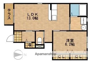 シャトー リバティー【1階】の間取り