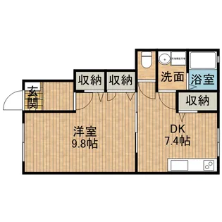 ラヴィベール【1階】の間取り