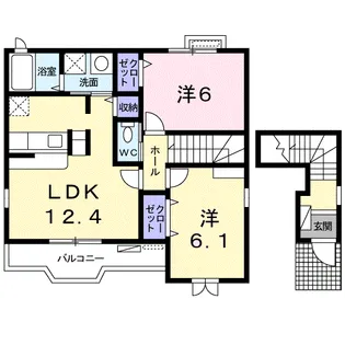 チェリッシュハウス【2階】の間取り
