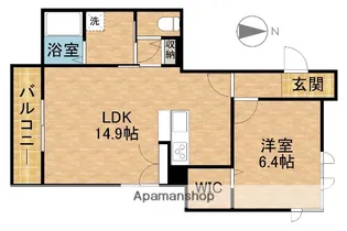 LUMIUSA【203号室】の間取り