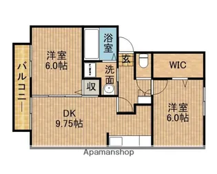グリースB【2階】の間取り