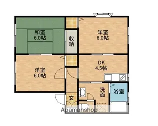 メナージュコモダA【201号室】の間取り