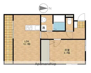 アモリールⅡ【3階】の間取り