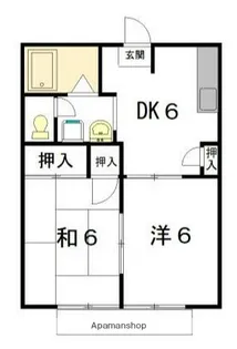 セントポーリア葵D【1階】の間取り