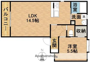 SERENO【5階】の間取り