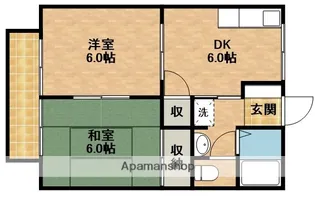 ビーライン表鷲津Ⅱ【2階】の間取り