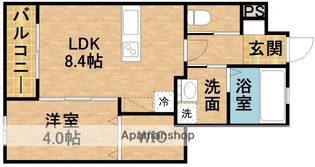 ル・リオン根洗【2階】の間取り