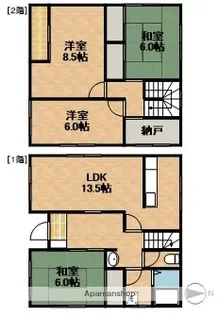 静岡県浜松市中央区蜆塚3丁目【一戸建】の間取り