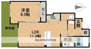 マ・グランⅥ【1階】の間取り