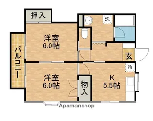 メゾンKⅤ【1階】の間取り