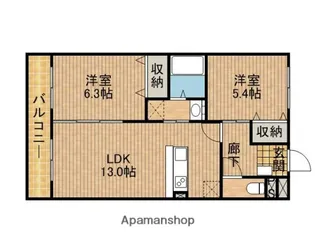 フィールドヴィレッジ【2階】の間取り
