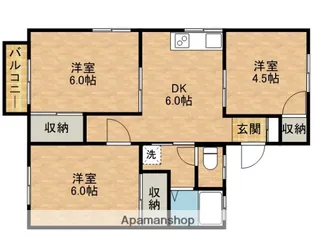 コーポ原川A【102号室】の間取り