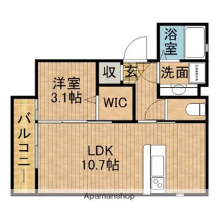 コートI【2階】の間取り