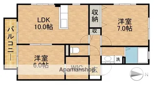 ガーデンスクエアⅡ【2階】の間取り