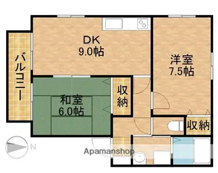 ゼファーA【1階】の間取り
