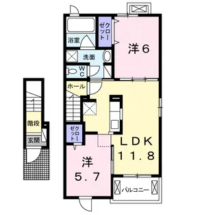 PINOⅢ【2階】の間取り