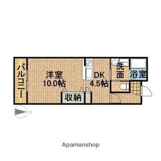 ベルアンジュール【2階】の間取り