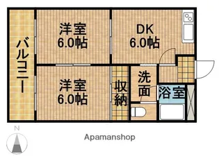 メゾンルミエール【2階】の間取り