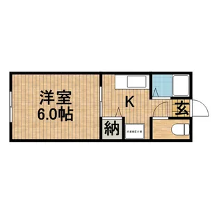 ジュビロⅡ【201号室】の間取り