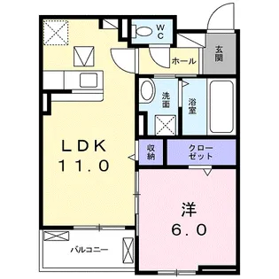 リヴェールミナミ【1階】の間取り