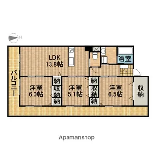 グライス武藤【3階】の間取り