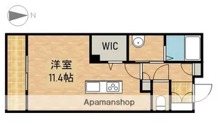 ガーデンコート悠【2階】の間取り