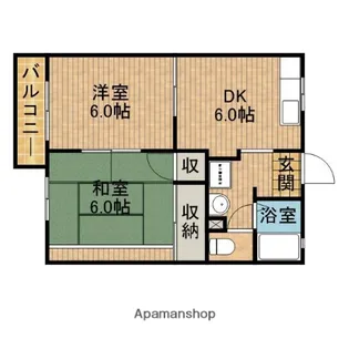 フレグランス大高【2階】の間取り