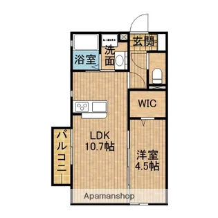 ドルチェカーサ【2階】の間取り