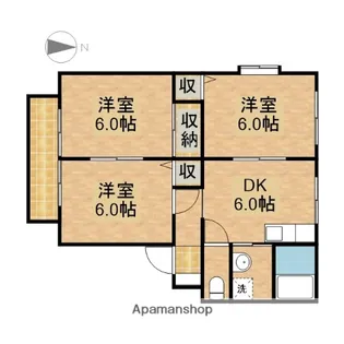 サンビレッジこいけB【101号室】の間取り