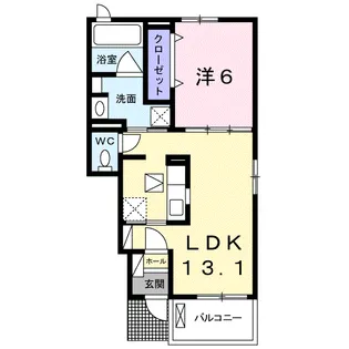ブリエ・コリーヌ【1階】の間取り