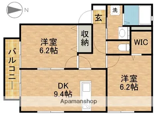 サンビレッジ神田A【1階】の間取り