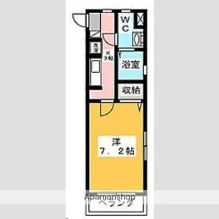 リエス上島B【313号室】の間取り