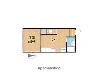 レクリオヒロ西池新田【205号室】の間取り