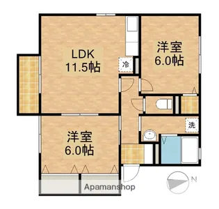サンヴェール【2階】の間取り