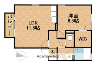 神立の杜A【2階】の間取り