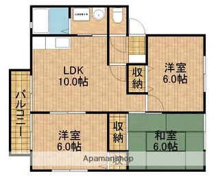 ファミーユⅡ【2階】の間取り