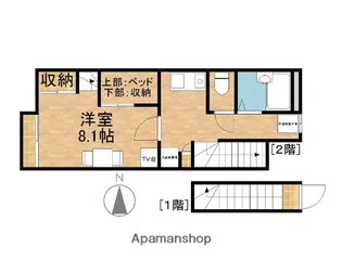 ホークⅡ【2階】の間取り