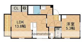 T.TOWNエミネンスE【2階】の間取り