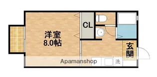 ジュレーム城北【1階】の間取り