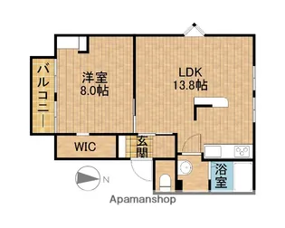フレグランスふぁみーゆB【2階】の間取り
