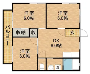 エクセランD【1階】の間取り