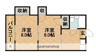 紅ビル21【12号室】の間取り