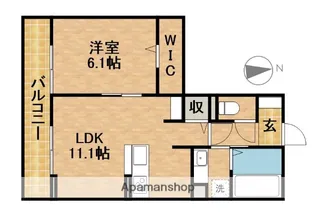 ソレール 北浦【2階】の間取り