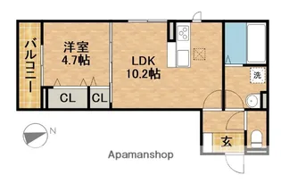 TOMARI有玉【1階】の間取り