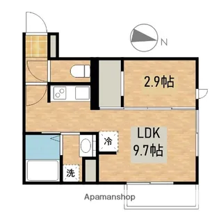 サンリットASAHI【1階】の間取り