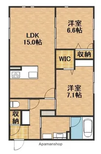 シャーロット【1階】の間取り