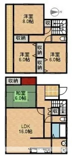 静岡県浜松市浜名区引佐町奥山【一戸建】の間取り